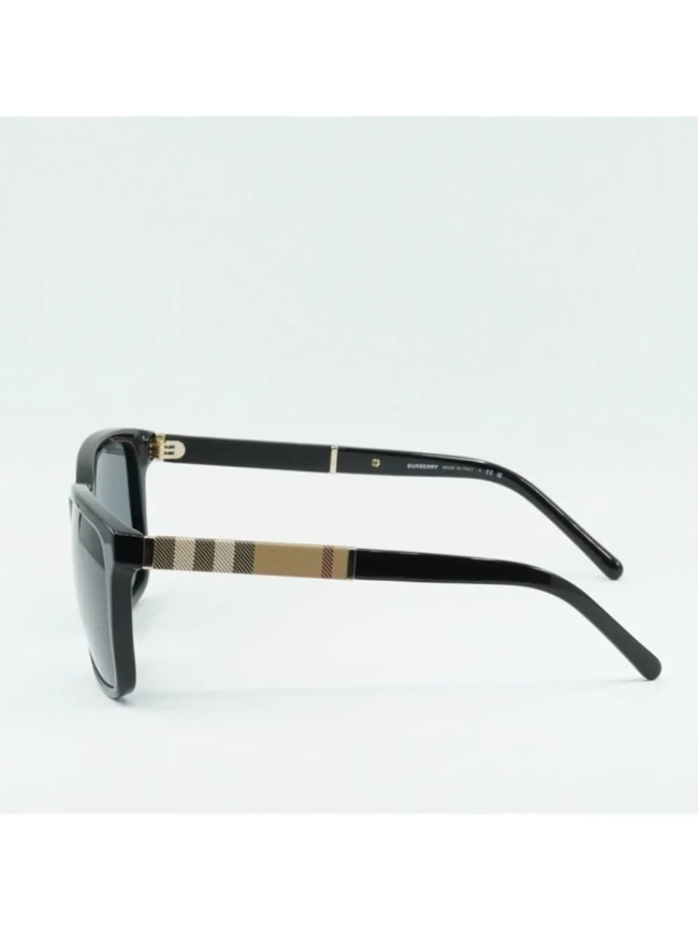 Burberry BE4181 300187 Men Sunglasses Black Rectangle Frame, Grey Lenses
